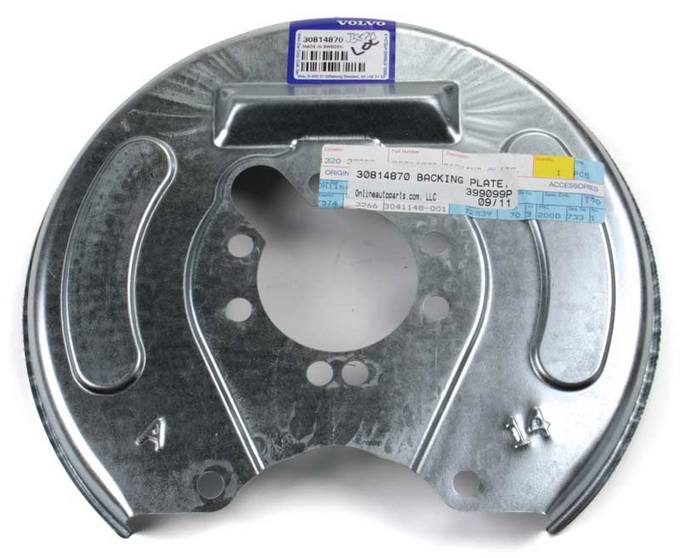 Volvo Disc Brake Rotor Backing Plate - Rear Driver Side 30814870